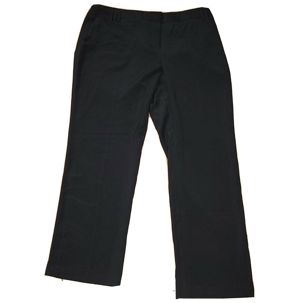 NWT AshleyStewart Black Trousers size 18 Retail $44.50